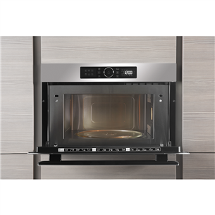Whirlpool, 31 L, 1000 W, inox - Built-in Microwave Oven with Grill