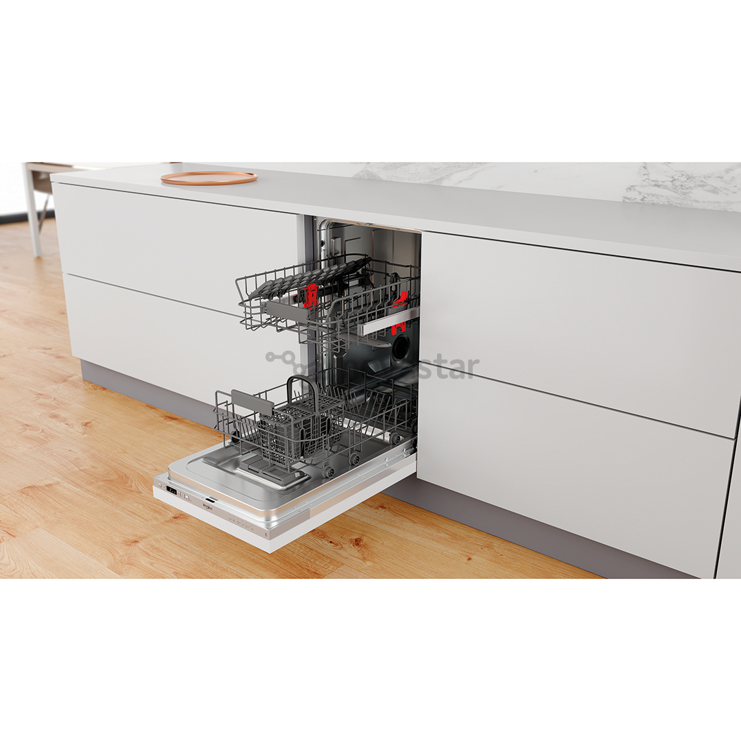 Whirlpool, 10 place settings - Built-in Dishwasher