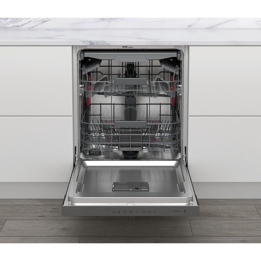 Whirlpool, 14 komplektų talpa - Įmontuojama indaplovė