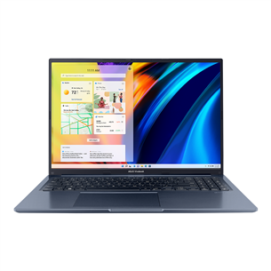 Nešiojamas kompiuteris Asus Vivobook 16X, 16'', i5, 8 GB, 512 GB, W11H, blue X1603ZA-MB019W