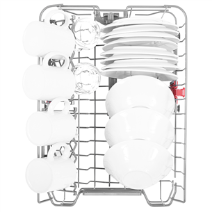 Whirlpool, 10 комплектов посуды, белый - Отдельностоящая посудомоечная машина