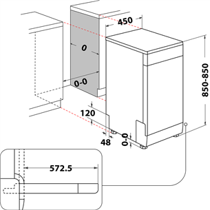 Indaplovė Whirlpool WSFO3023