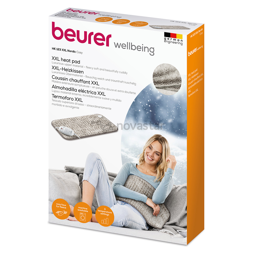 Šildantis kilimėlis Beurer, 30x60 cm, smėlio spalvos