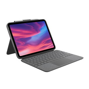 Logitech Combo Touch for iPad (7th-9th gen), SWE, dark gray - Dėklas su klaviatūra 920-009628