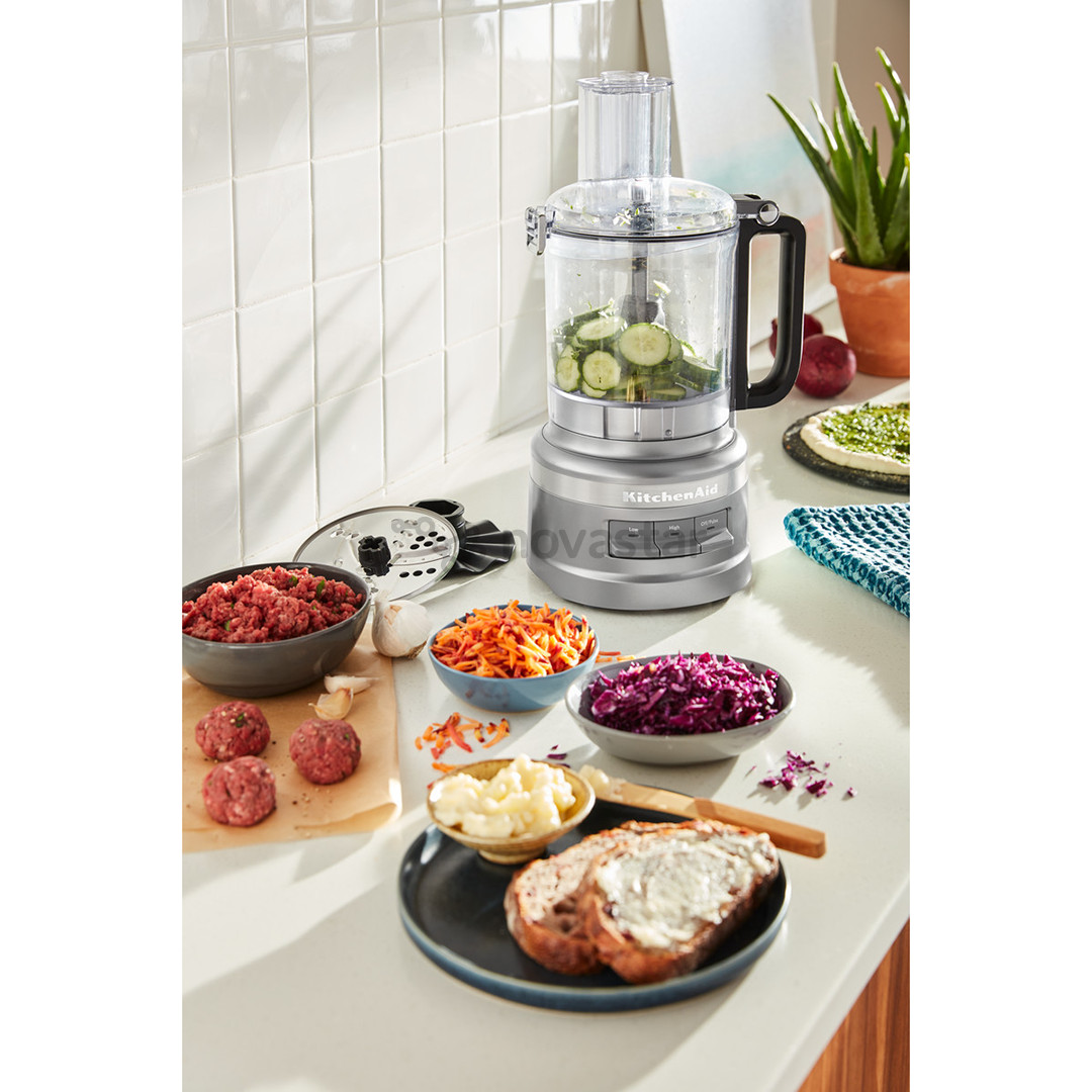 KitchenAid, 2,1 л, серебристый - Кухонный комбайн