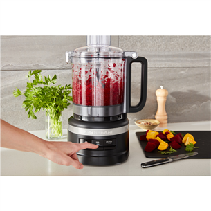 KitchenAid, 2,1 л, матовый черный - Кухонный комбайн