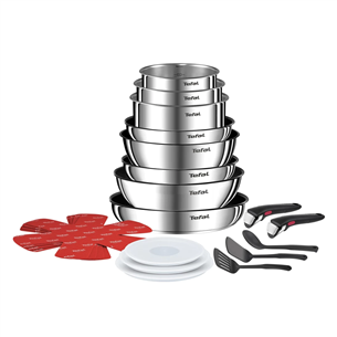 Tefal Ingenio Emotion, inox - 20-piece pot and pan set