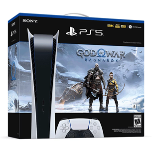 Sony PlayStation 5 Digital God of War Ragnarök Bundle, white - Gaming console