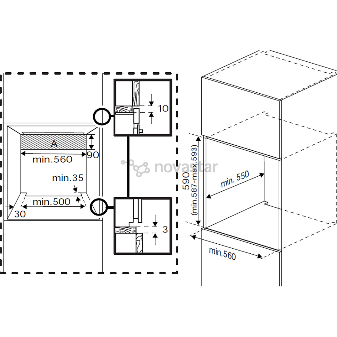Orkaitė Beko, Beyond, catalytic back wall, 72 L