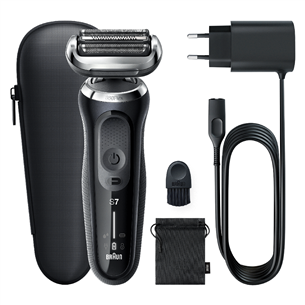 Barzdaskutė Braun, series 7, Wet & Dry, juoda 71-N1000S