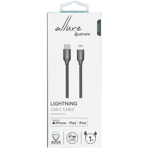 Laidas eStuff Gunmetal USB/Lightning, 1m ES602160