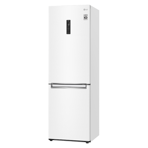 LG, No Frost, 341 L, height 186 cm, white - Refrigerator