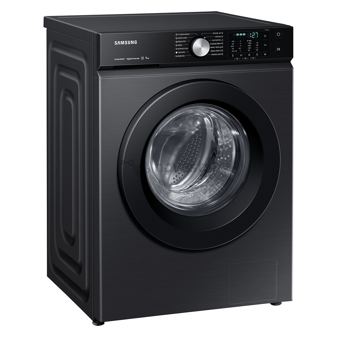 Samsung, 11 kg, depth 60 cm, 1400 rpm, black - Front Load Washing Machine