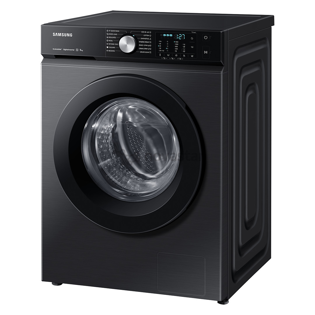 Samsung, 11 kg, depth 60 cm, 1400 rpm, black - Front Load Washing Machine