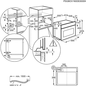 Kompaktinė orkaitė Electrolux EVM8E08Z