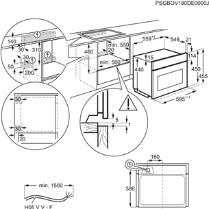 Kompaktinė orkaitė Electrolux EVM8E08Z