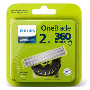 Skutimosi galvutė Philips OneBlade 360flex, 2, QP420/50