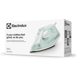 Electrolux, Easyline, 2400 Вт, белый/светло-зеленый - Паровой утюг