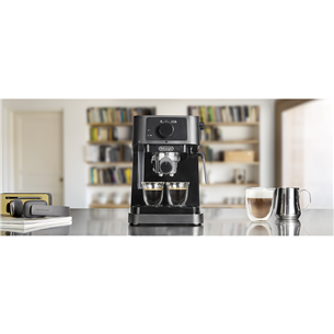 DeLonghi Stilosa, black - Manual espresso machine