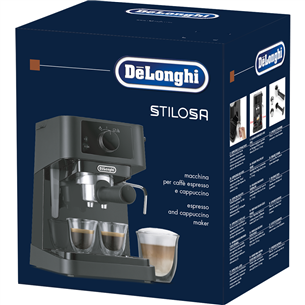 DeLonghi Stilosa, black - Manual espresso machine