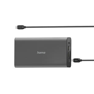 Išorinė baterija Hama Universal USB-C Power Pack, 26800 mAh, USB-A, USB-C 00200012