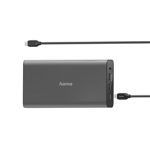 Išorinė baterija Hama Universal USB-C Power Pack, 26800 mAh, USB-A, USB-C