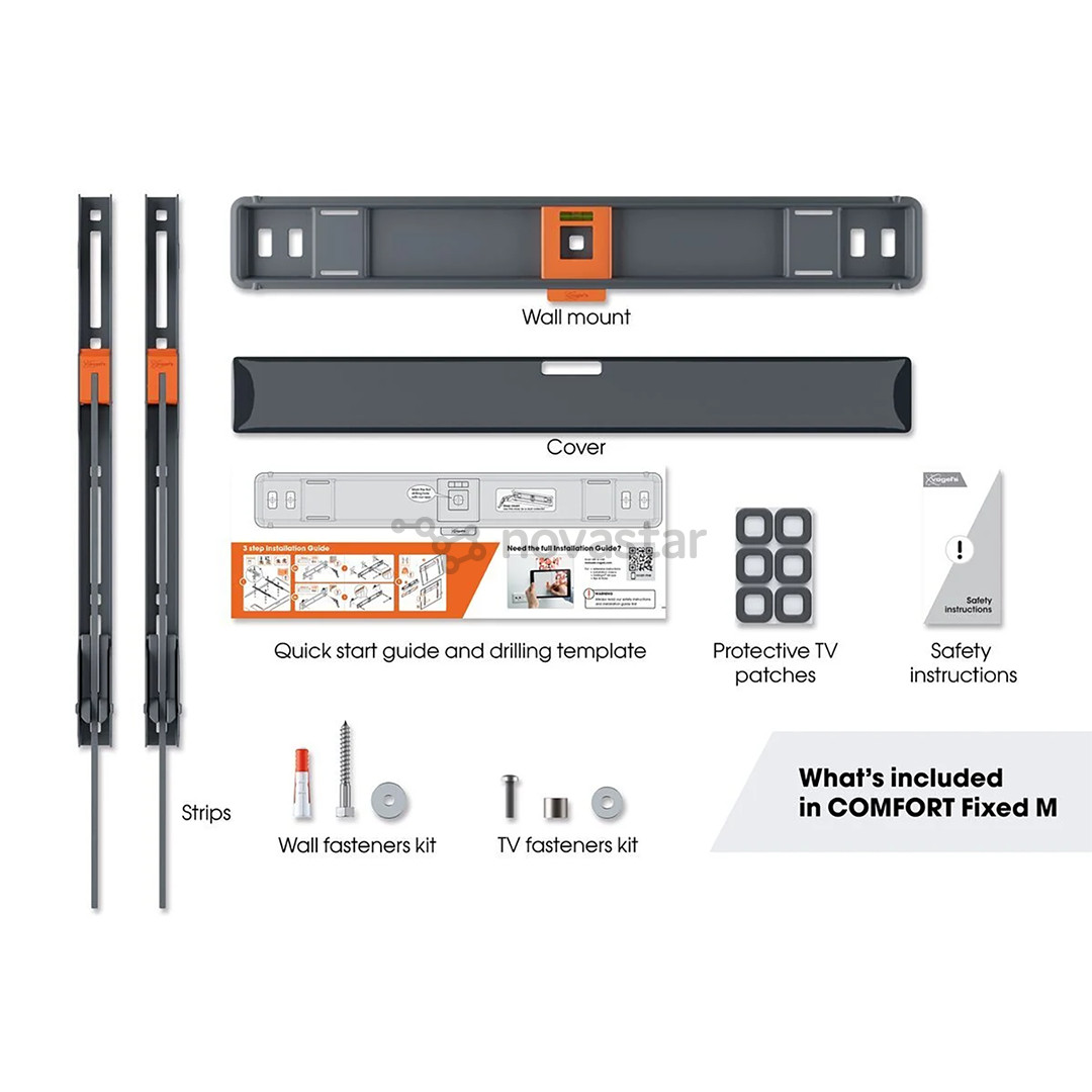 Vogel's TVM 3403 Fixed, 32''-77'', black - TV wall mount