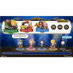 Žaidimas Theatrhythm Final Bar Line, Playstation 4 (išankstinis užsakymas) 5021290095915