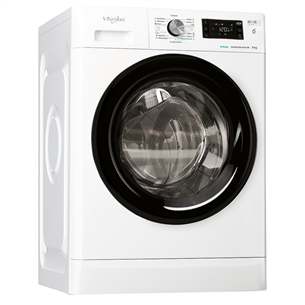 Whirlpool, 8 кг, глубина 63 см, 1400 об/мин, белый - Стиральная машина с передней загрузкой