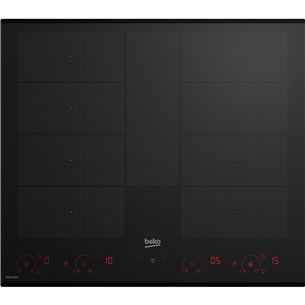 Beko, FlexiZone, width 58 cm, black - Built-in induction hob