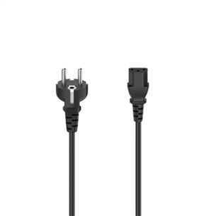 Maitinimo laidas Hama power cord, 3-pin, 1,5m, black