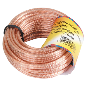 Laidas Hama Loudspeaker cable, 2 x 1,5 mm, 10 m, copper