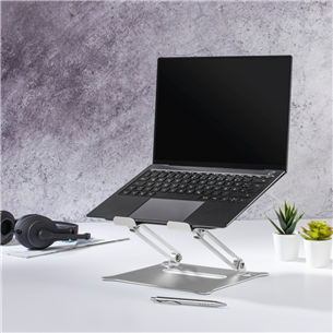 Hama Alu Notebook Stand, серебристый - Подставка для ноутбука