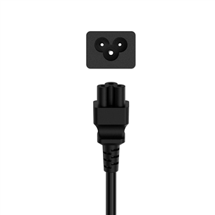 Maitinimo laidas Hama Power Cord, 3-pin cloverleaf, black