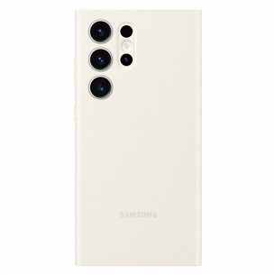 Dėklas Samsung Galaxy S23 Ultra, Smart View Wallet, smėlio spalvos