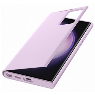 Dėklas Samsung Galaxy S23 Ultra, Smart View Wallet, violetinis