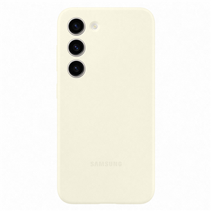 Dėklas Samsung Galaxy S23, Silikoninis, Kreminis