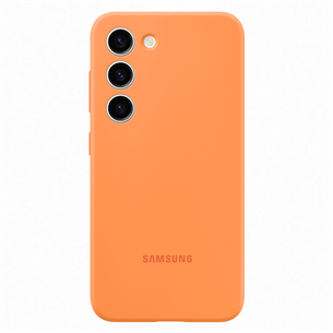 Dėklas Samsung Galaxy S23, Silikoninis, Oranžinis EF-PS911TOEGWW