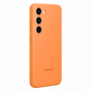Dėklas Samsung Galaxy S23, Silikoninis, Oranžinis