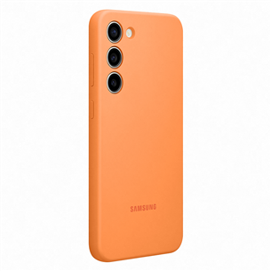 Dėklas Samsung Galaxy S23 +, Silikoninis, Oranžinis