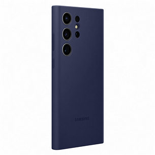 Dėklas Samsung Galaxy S23 Ultra, Silicone Cover, tamsiai mėlynas