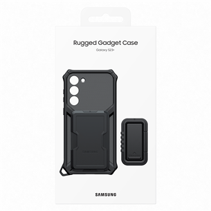 Telefono dėklas Samsung Rugged Gadget Case, Galaxy S23+, titan