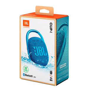 JBL Clip 4 Eco, blue - Portable Wireless Speaker