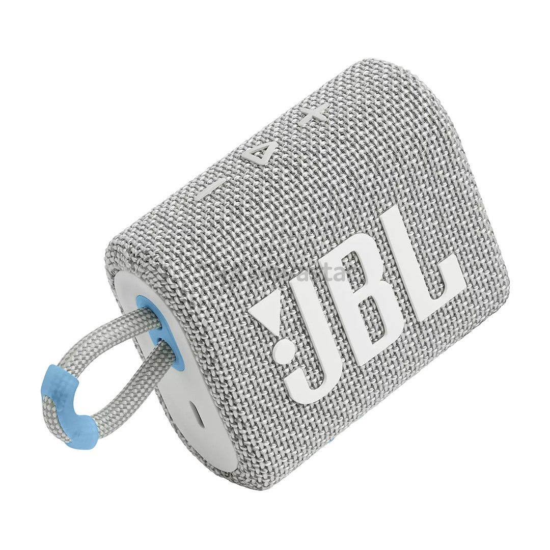 JBL GO 3 Eco, balta - Belaidė kolonėlė