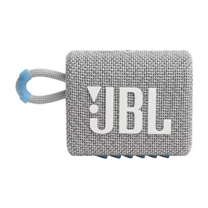 JBL GO 3 Eco, balta - Belaidė kolonėlė