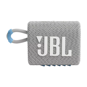 JBL GO 3 Eco, white - Portable Wireless Speaker