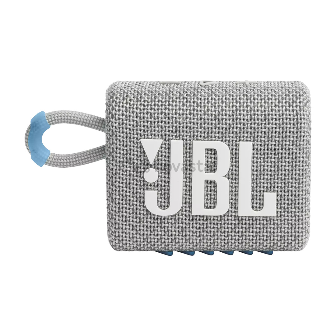 JBL GO 3 Eco, balta - Belaidė kolonėlė