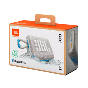 JBL GO 3 Eco, белый - Портативная беспроводная колонка