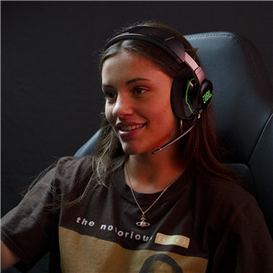 JBL Quantum 910X Console Wireless, черный/зеленый - Беспроводная игровая ганитура