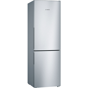 Bosch Series 4, LowFrost, 308 л, высота 186 см, нерж. сталь - Холодильник KGV36VLEAS